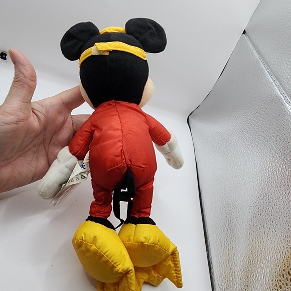 Mickey Mouse Scuba Plush Fisher Price Star Bean Disney 8” Vintage - Picture 5 of 8